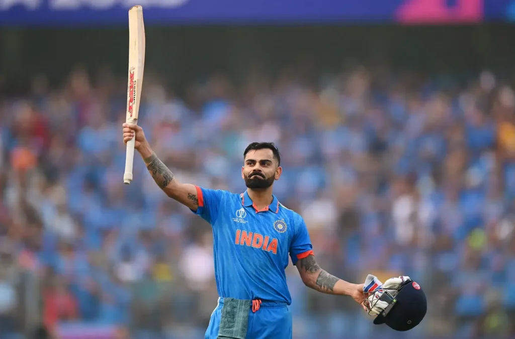 Virat Kohli Celebrating after making Century
